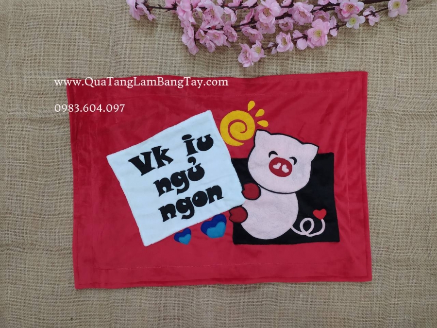 gối handmade vk iu ngủ ngon